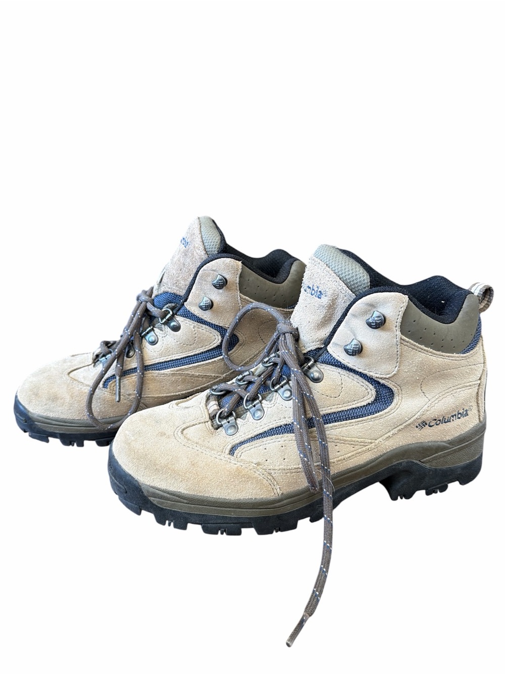 Columbia Vintage Women’s Beige Hiking Boots Size 10